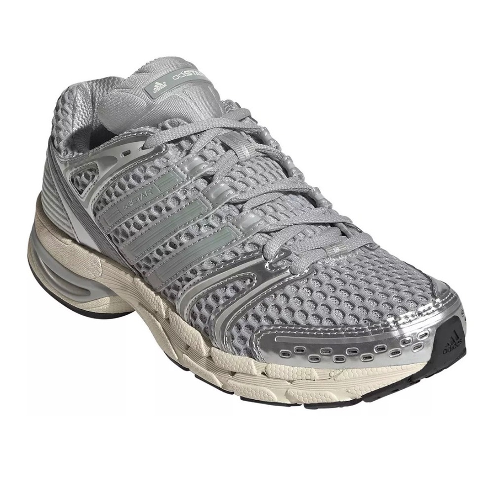 New w/ box Adidas Adistar Control 5 W Silver Grey Metallic Running Shoes SZ 9.5